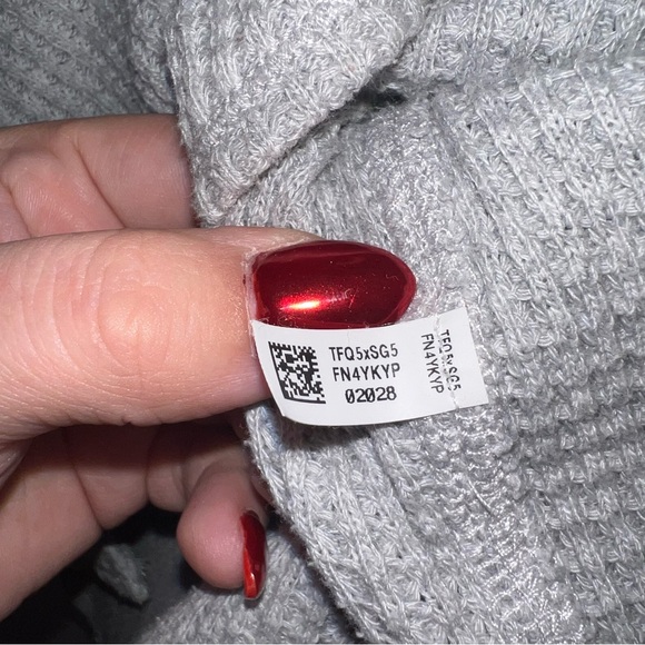 Aerie LumberJane Waffle Knit Shacket Overshirt – Gray Size Small - Picture 9 of 10